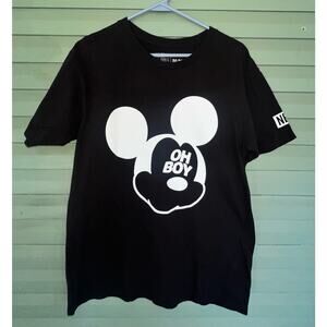 Disney Mickey Mouse Neff Black "Oh Boy" T-Shirt Men's size Med